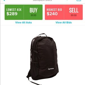 SS18 supreme backpack
